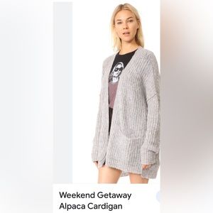 Free People Weekend Getaway Alpaca Cardigan